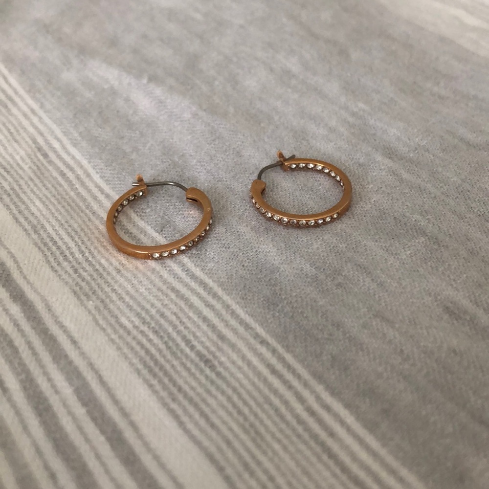 Rose gold earrings